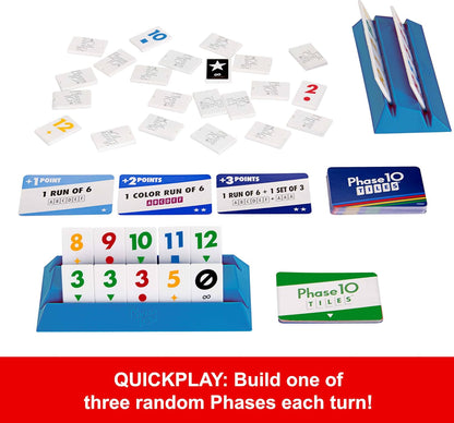 Mattel Games Phase 10 Card Game with 108 Cards, Makes a Great Gift for Kids, Family or Adult Game Night, Ages 7 Years and Older (Amazon Exclusive)