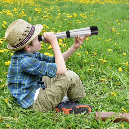 Plastic Pirate Telescope Toy：Portable Adjustable Mini Retro Telescope Zoomable 25x30 Pocket Monocular, Party Supply Accessory Decor - Mini Pirate Spyglass for Birthday Cosplay Party Supplies Costume