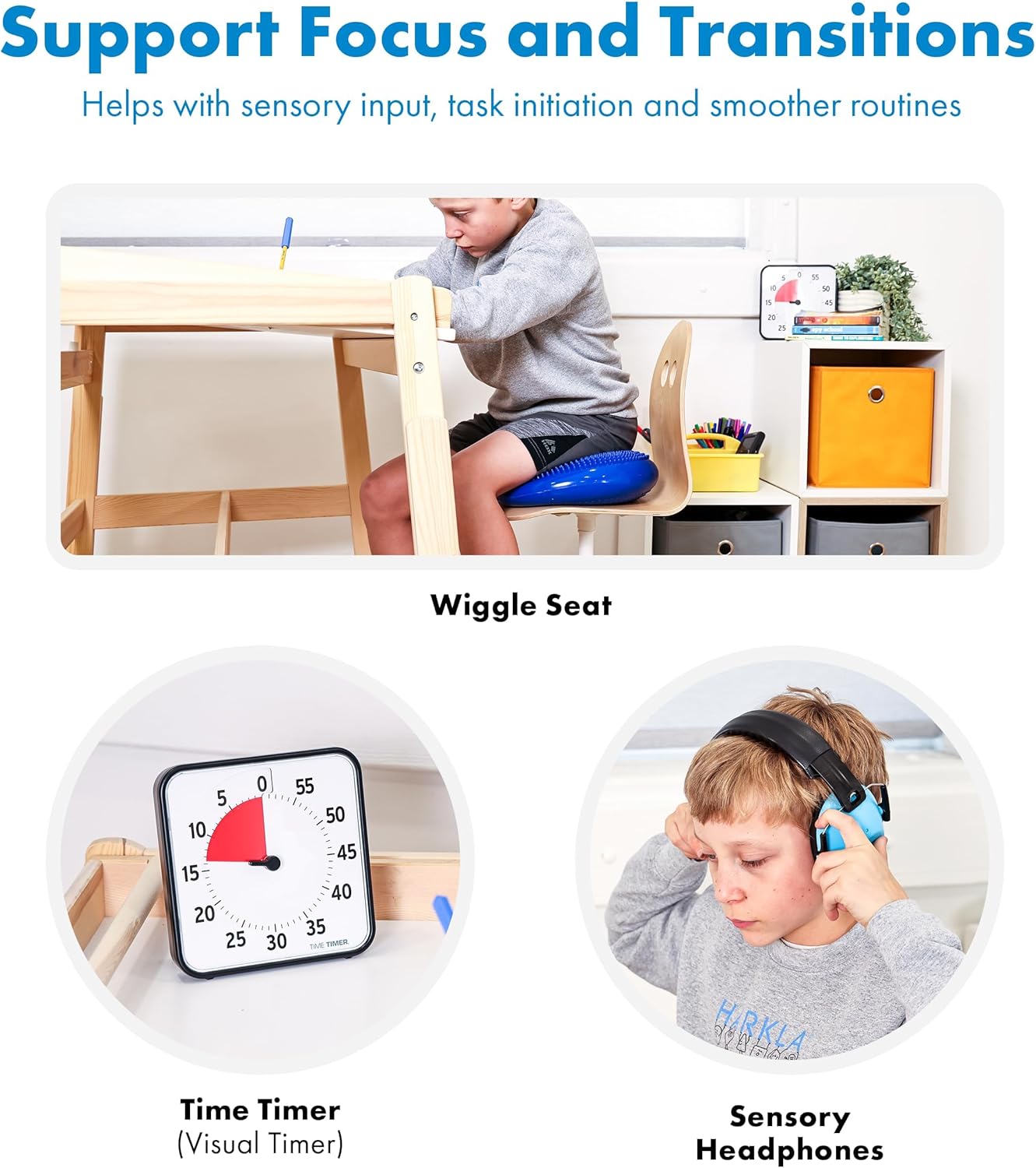 Harkla Classroom Sensory Kit for Kids - Ages 11 to 14 (Grade 7 to 8)