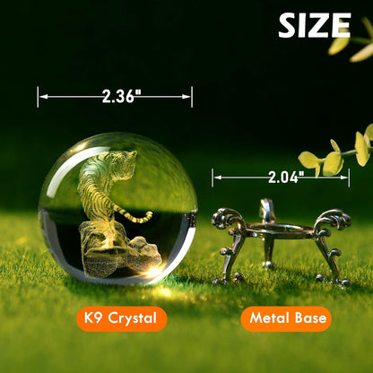 IFOLAINA 3D Solar System Crystal Ball 60mm Laser Engraved Glass Sphere Home Decor with Stand Solar System Planet Model Decor Space Universe Gifts for Astronomy Lovers