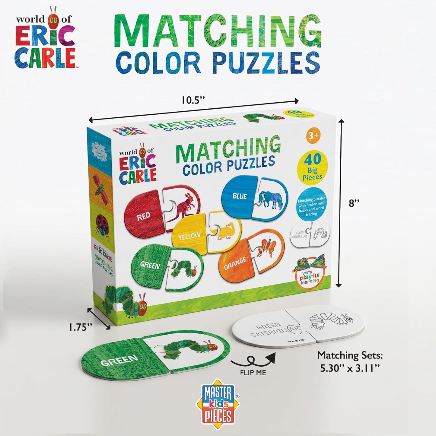 MasterPieces Kids Games - Educational Colors & Shapes Matching Game - Game for Kids and Family - Laugh and Learn