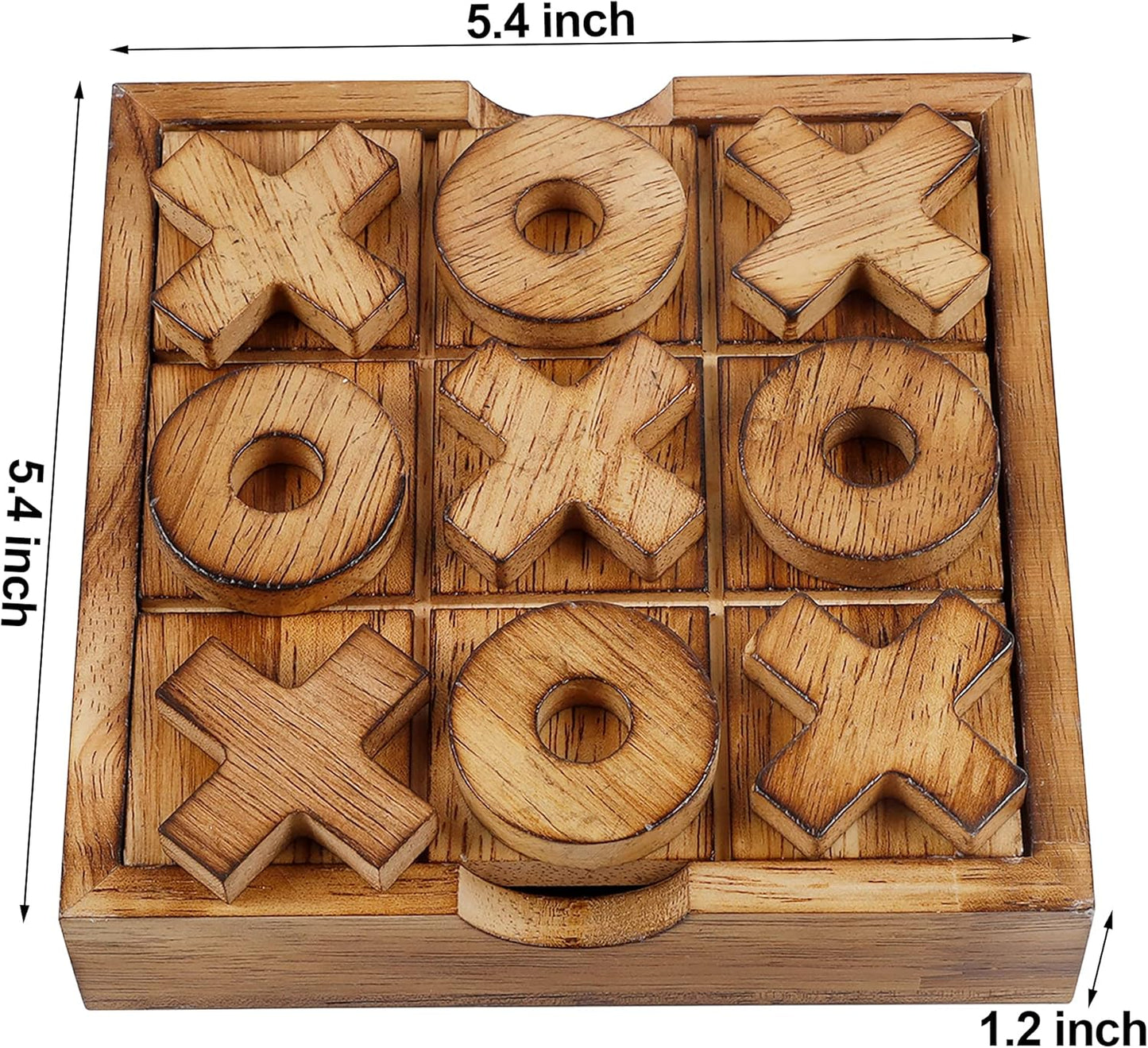 Glintoper Shut The Box & 4 in a Row Tables Game Set, Classic Wood Dice Game with Numbers & Line Up 4 Game for Kids Family, Living Room Rustic Coffee Table Decor, Travel Game Strategy Board Games
