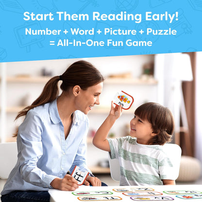 Number Puzzle Kindergarten Math Games - Number Matching Puzzle - 20 Sets Learning Numbers Puzzles - Counting Toys for Toddlers Kids Ages 3-5 - Educational Toys Preschool Learning Activities