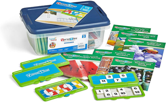 hand2mind VersaTiles Math Classroom Set for Grade 3, Math Practice Workbook for Students, Elementary Classroom Must Haves, Third Grade Learning Activities, Teacher Must Haves