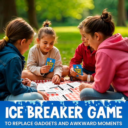 QUOKKA Family Conversation Cards Game - Break The Ice Game for Kids and Families - Icebreaker Cards with 500+ Questions - Family Game for Kids 8-12 - Perfect for Families Games Night I Travel Version