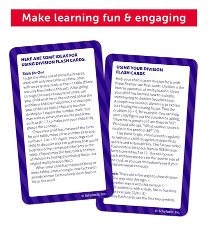 Division Flash Cards