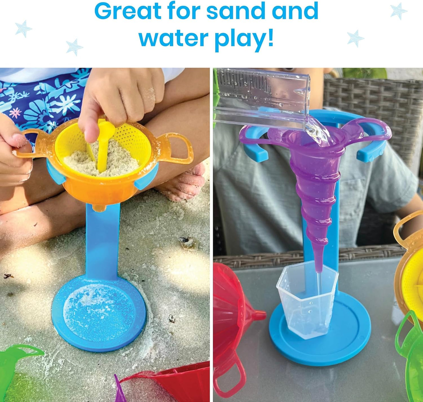 hand2mind Starter Science Funnels, Science Lab Equipment, Sand Sifter, Water Table Toys, Sensory Play Toys, Educational Science Kits, Kids Chemistry Set, Science Supplies for Classroom