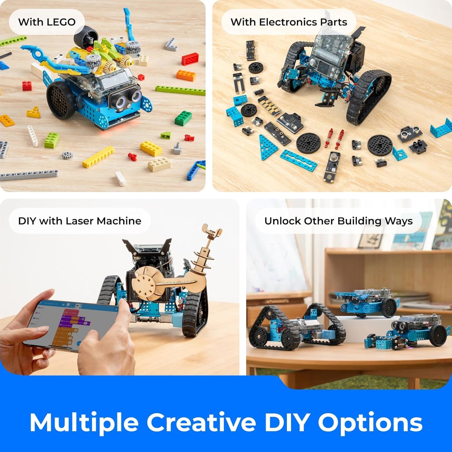 Makeblock mBot2 Coding Robot for Kids, Code Learning Support Scratch & Python Programming, Robotics Kit for Kids Ages 8-14 and up, Building STEM Robot Toys Gifts for Boys Girls