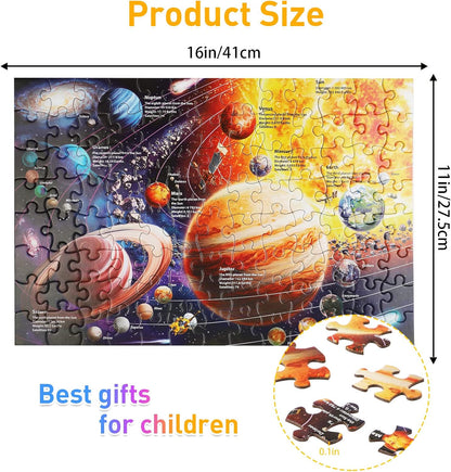 Jigsaw Puzzles for Kids Ages 3-5, 4-8, 6-8 Boys Girls - 60 Piece Construction Site - Large Piece Children Floor Jigsaw Puzzles - Science Educational Toys for 3 4 5 6 7 8 Years Old