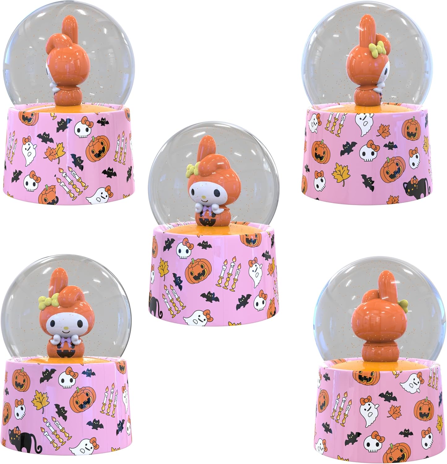 Silver Buffalo Disney Mickey and Friends Mini Light Up Snow Globe│Minnie Mouse│3.8 Inches Tall, 45mm (Small)