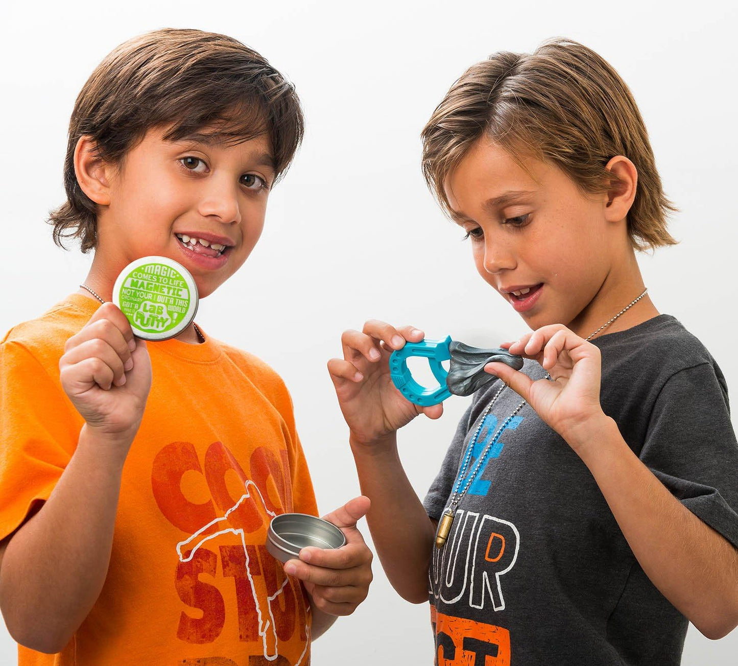 JA-RU Lab Putty Magnetic Slime with Magnet & Tin Container (1 Unit) Squishy Fidget Toy Magnetic Putty for Kids. Non Sticky Slime. Anger Management Toys. Sensory Party Favors. 9575-1B