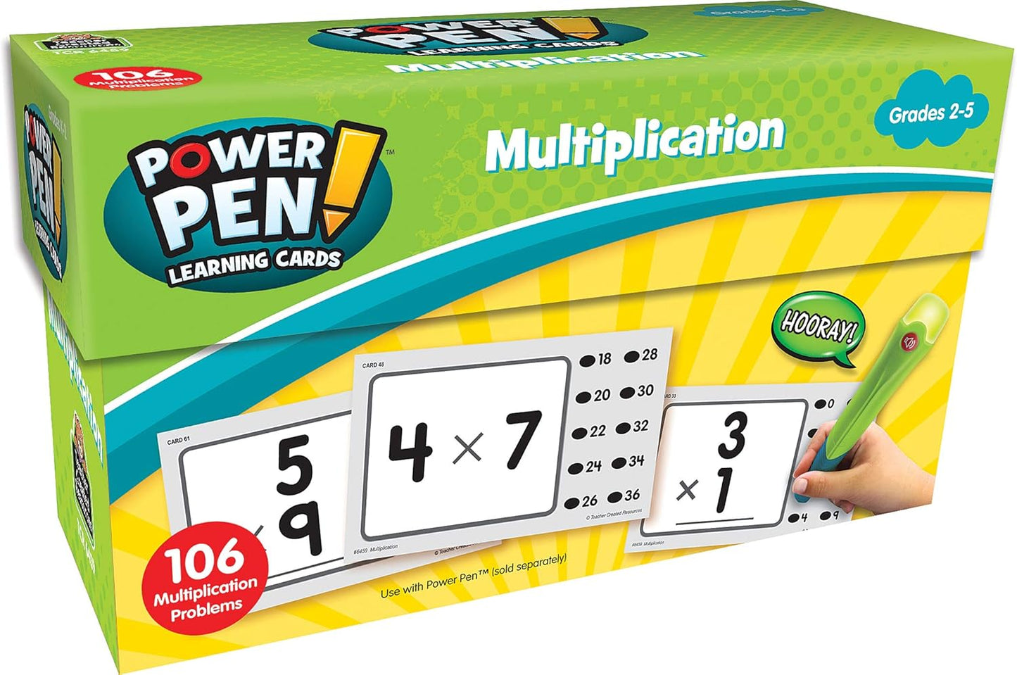 Teacher Created Resources Power Pen Learning Cards: Multiplication (6459)