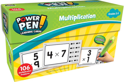 Teacher Created Resources Power Pen Learning Cards: Multiplication (6459)