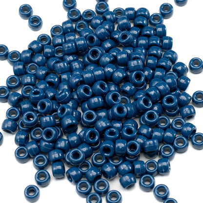 Gxueshan 1000 Pcs Acrylic Black Pony Beads 6x9mm Large Hole Pen Hair Kandi Beads Bulk for Friendship Bracelet Necklace Jewelry Making Earring Braiding Kit