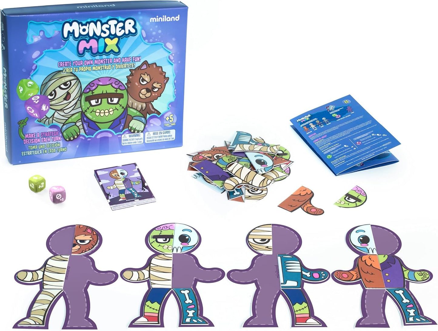 Miniland Board Game for Kids +5, Develops Fine Motor Skills, Come with Wooden Bugs, Tweezers and Game Boards, Children Memory and Pincer Grasp | Catch The Bug