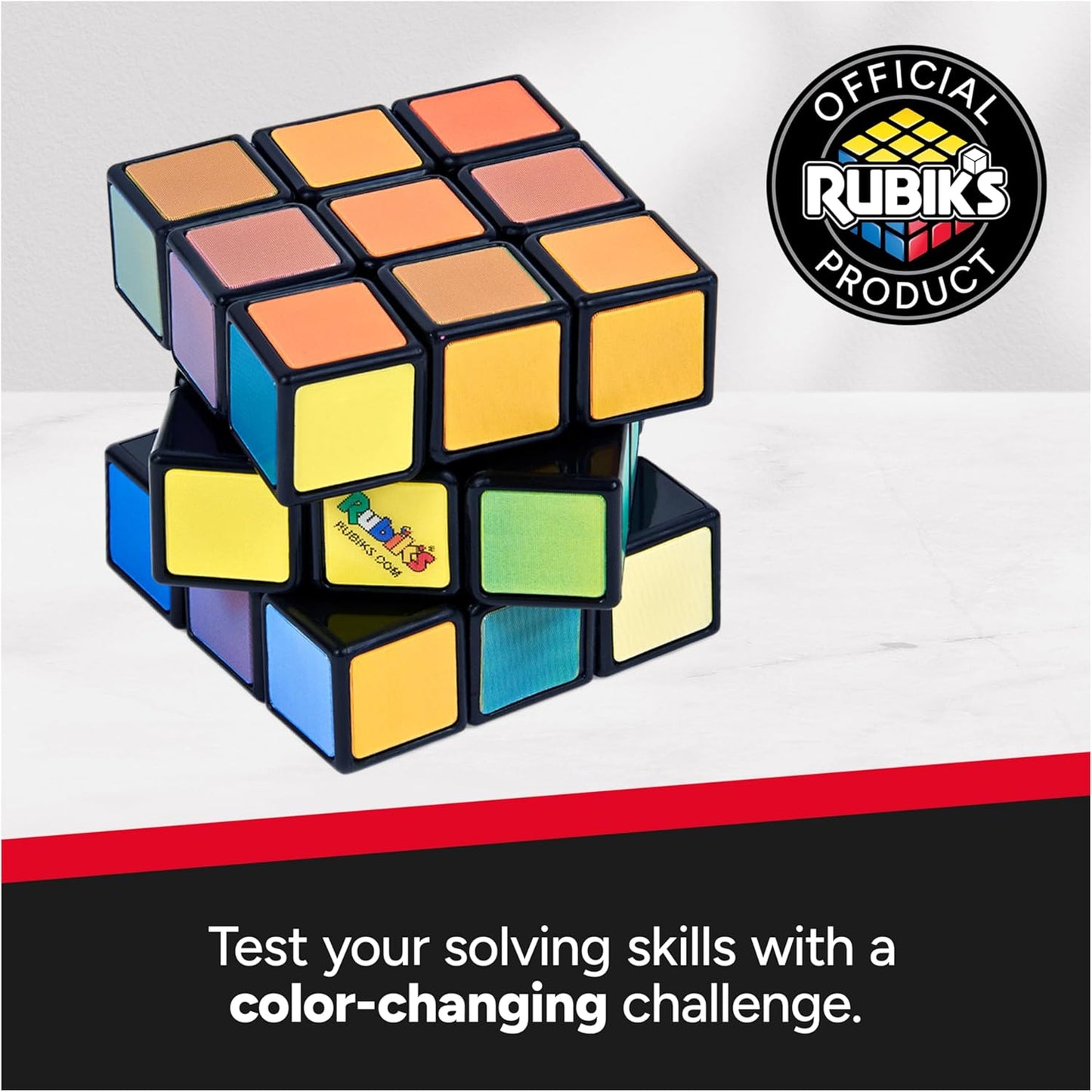 Rubik’s Cube, Special Retro 50th Anniversary Edition, Original 3x3 Cube Collectible & Desk Décor, Problem-Solving Brain Teaser, Fidget Toy, Sensory Puzzle for Adults, Teens, Kids, for Ages 8 & Up