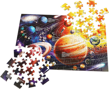 Jigsaw Puzzles for Kids Ages 3-5, 4-8, 6-8 Boys Girls - 60 Piece Construction Site - Large Piece Children Floor Jigsaw Puzzles - Science Educational Toys for 3 4 5 6 7 8 Years Old