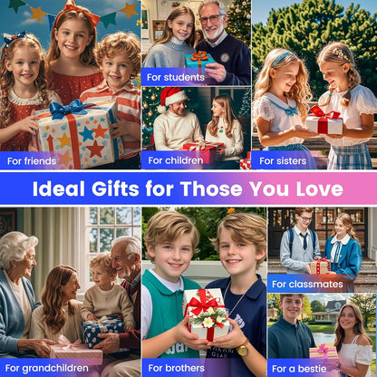 Flying Orb Ball Toy, 2026 Upgrade Hand Controlled Hover Ball with LED Lights,360° Rotating Boomerang Globe Cool Mini Drone, Ideal Birthday&Christmas Gift for Boys Girls-Blue & Purple