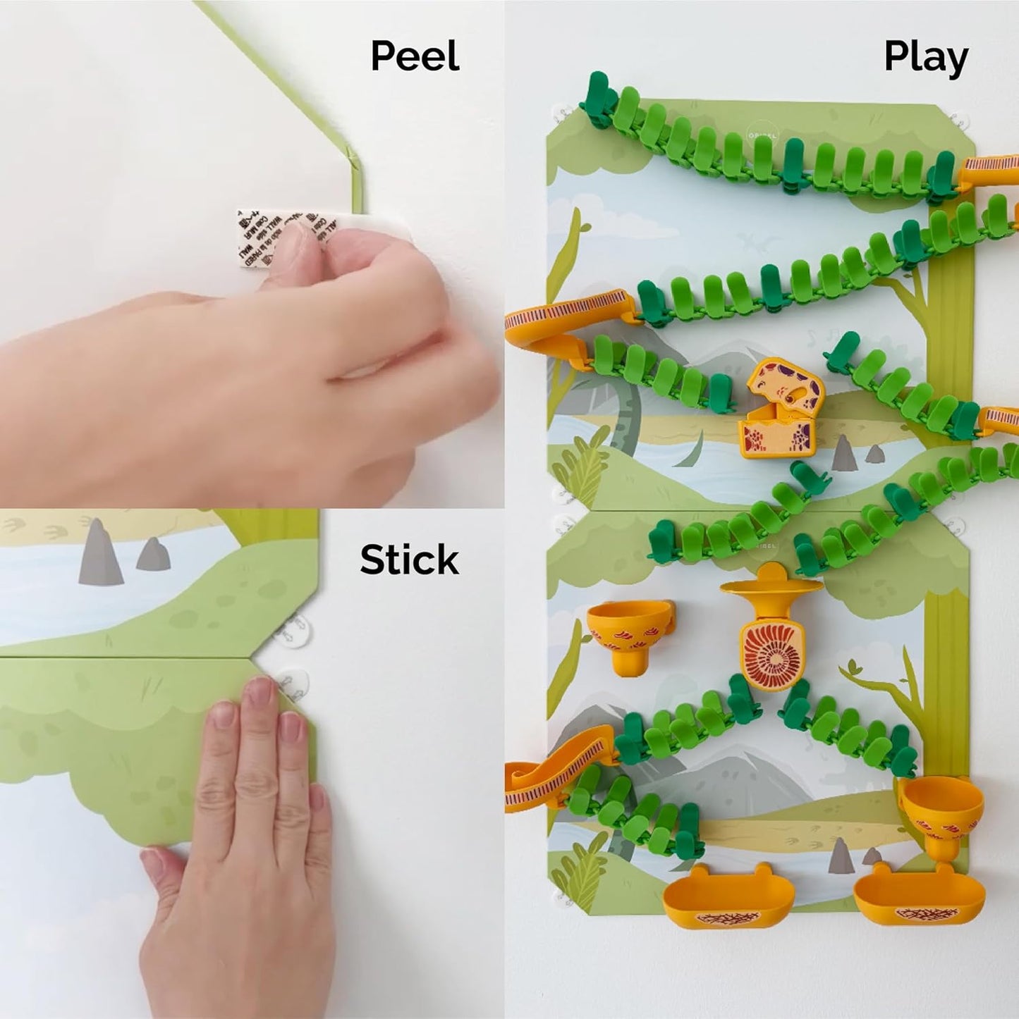 Oribel VertiPlay Magnetic Marble Run | Builder Set STEM Toy | Creative Free Play Construction Kit for Kids | Works on Fridges, Lockers & Metal Surfaces (Ages 5+) Builder Set (75)