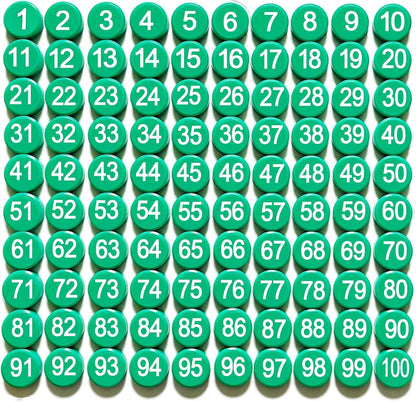 1-50 Magnetic Numbers, Magnets with Number for Dry Erase Boards, Round Number Refrigerator Magnets for Whiteboard in Home and Office (0.8" Diameter, Black)