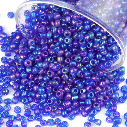 10100 Pcs Size 11/0 Glass Seed Beads, 2 mm Dark Green Small Mini Spacer Loose Pony Beads for Jewelry Making and DIY Crafts - Colors A