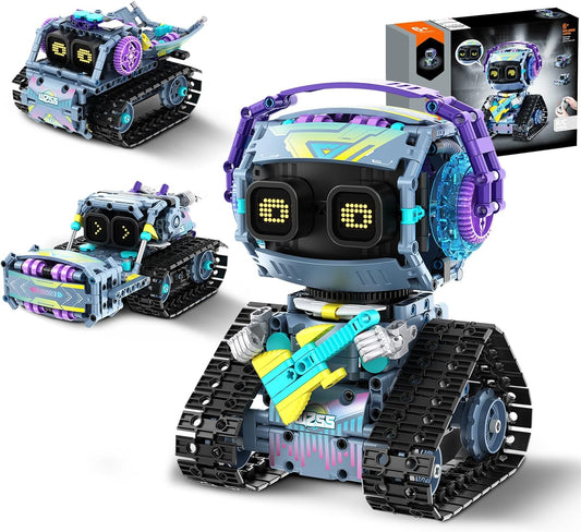 Robot Building Kit for Boys Ages 8-12, 3 in1 STEM Robotics Toys with Remote & App-Controlled 433PCS Robot Educational Coding Toy DIY Robotics Building Block Sets Birthday Gift for Kids Boys Girls 8-12