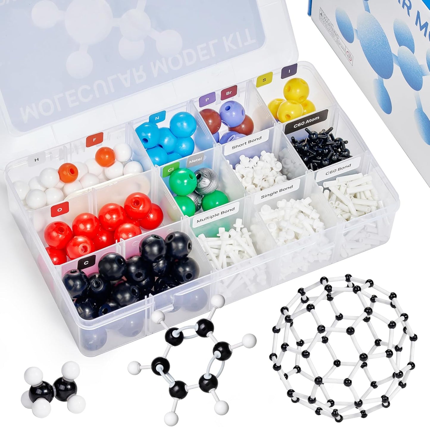 JoyCat Molecular Model Kit (238pcs), Organic Chemistry Molecule Science Gifts for Ochem and Inorganic Students and Teachers