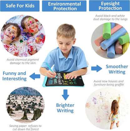 4 Pack LCD Writing Tablet for Kids, Colorful Toddler Drawing Tablet Doodle Board, Erasable Reusable Electronic Drawing Pad, LEYAOYAO Educational and Learning Toy for 3-6 Years Old Boy and Girl