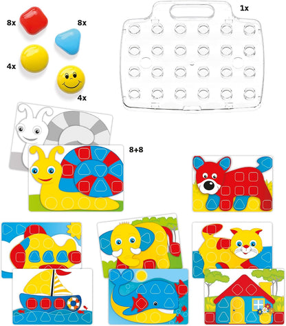 Quercetti Fantacolor Junior Mosaic Pegboard Set