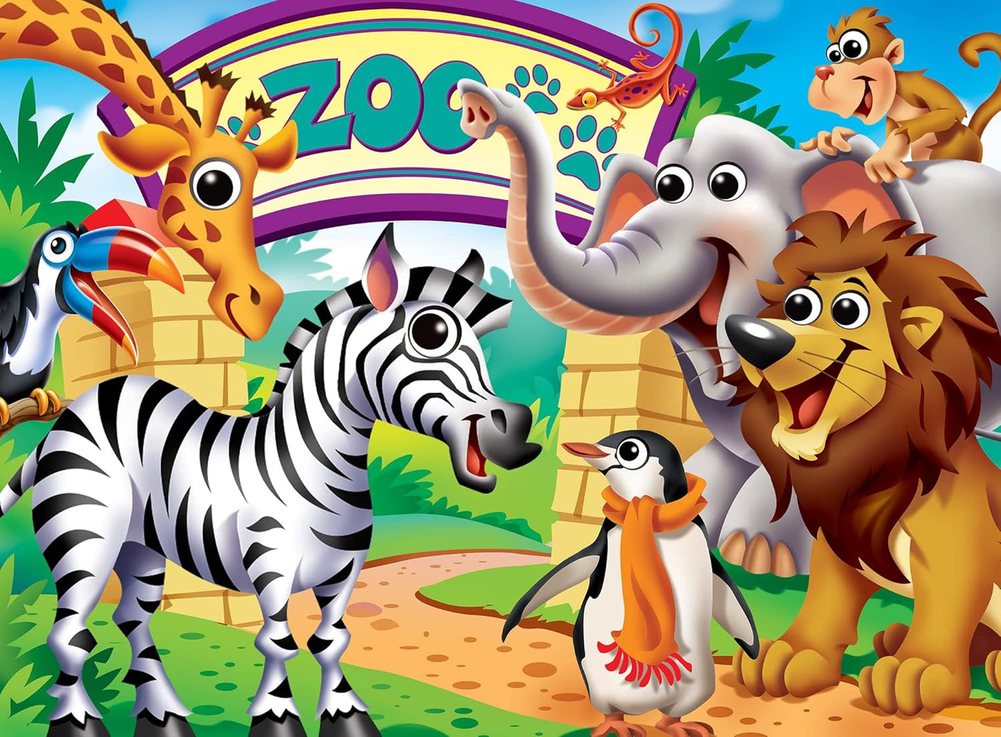 MasterPieces – 48 Piece Jigsaw Puzzle for Kids 4+ Years, Pets with Googly Eyes, Educational and Fun Game, Gift Idea for Children, 19" x 14