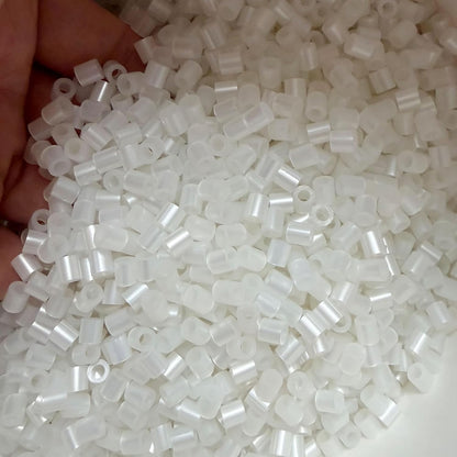 OEEKOI 5500Pcs Fuse Beads - 5mm Bulk Melting Beads for Crafts, Ideal for Christmas Birthday Gifts,Clear