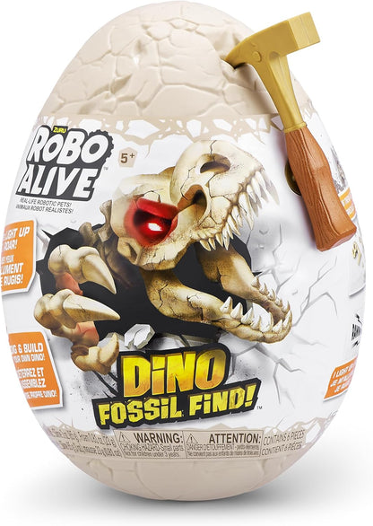 Robo Alive Dino Fossil Find - Ankylosaurus by ZURU Excavate Dinosaur Fossils Digging Kit Collectible Toy with Slime, Multi-Color, (7156E)