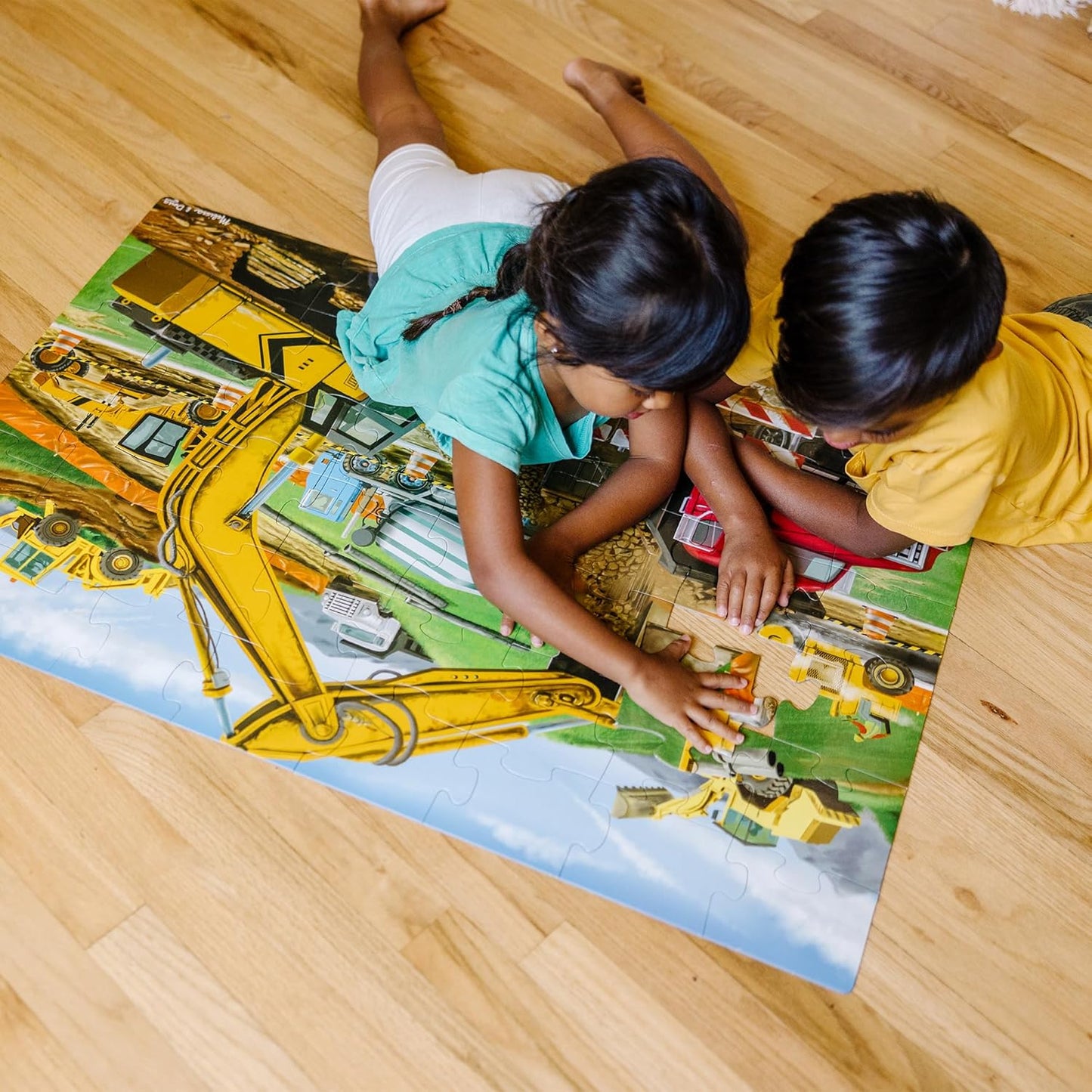 Melissa & Doug Fairy Tale Castle Jumbo Jigsaw Floor Puzzle (48 pcs, 2 x 3 feet) - FSC Certified
