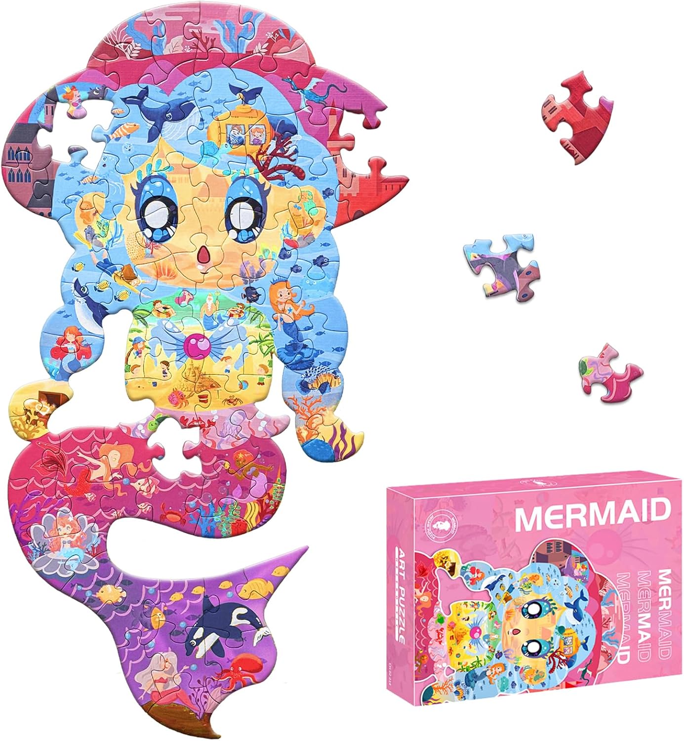 GIVEITALL Irregular Animal Puzzles for Kids Ages 4-6 6-8 8-10 10-12 Year Old,Panda Puzzle 180 Pieces Enlightening Floor Puzzle Game Creative Gifts for Boys Girls (Panda)