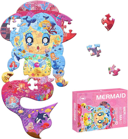 GIVEITALL Irregular Animal Puzzles for Kids Ages 4-6 6-8 8-10 10-12 Year Old,Panda Puzzle 180 Pieces Enlightening Floor Puzzle Game Creative Gifts for Boys Girls (Panda)