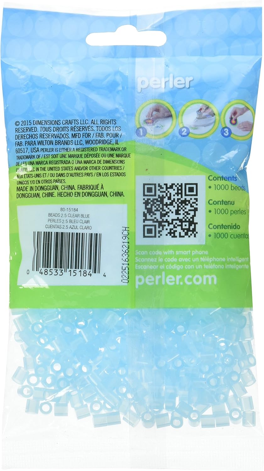 Perler Beads Fuse Beads for Crafts, 1000pcs, Yellow