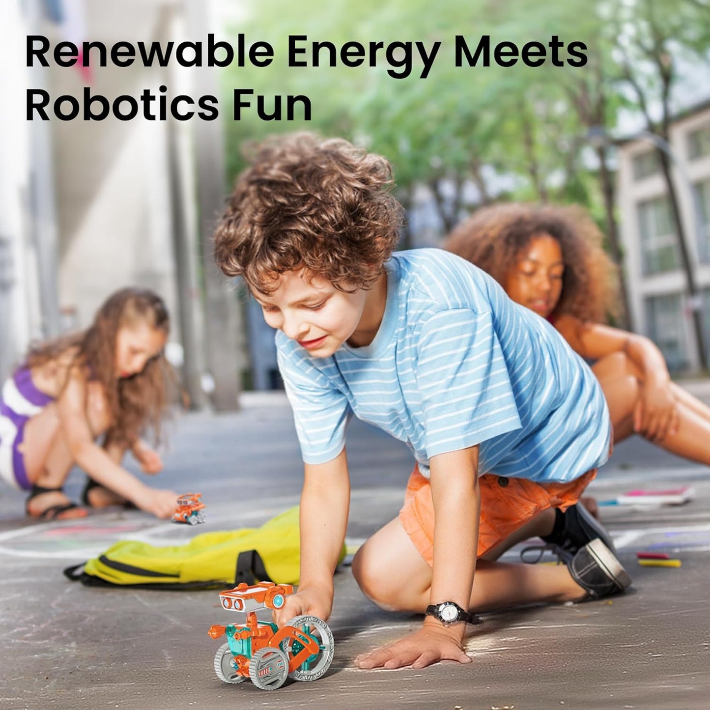 Sillbird Solar Robot Building Kit STEM Gift for Boys Aged 8-13, 15-in-1 DIY Science Educational Robotic Toy for Kids Teens Birthday, Powered by the Sun or Battery with 212 Pieces