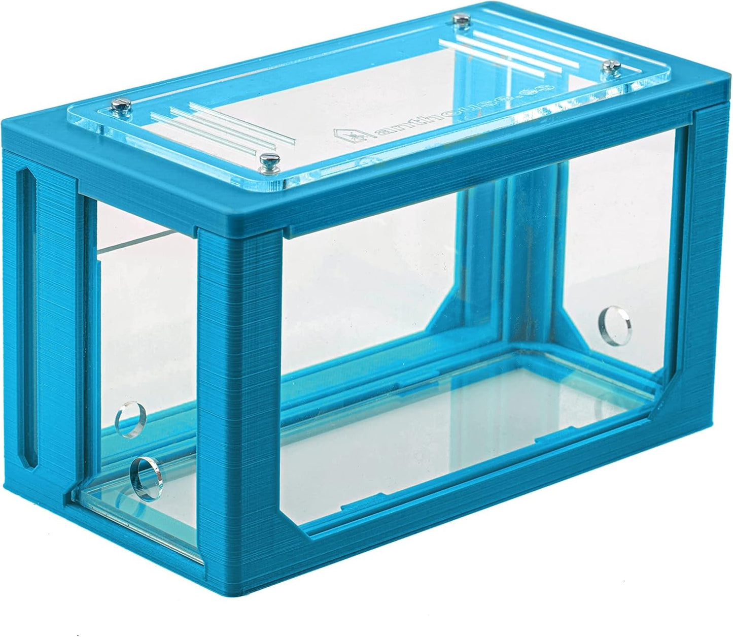 Anthouse.ES - 3D Aquarium-Style Natural Ant Farm - Sand Ant Farm - Complete Kit with Sand and Accessories - Starter Model 20x10x10 cm - Grey Color