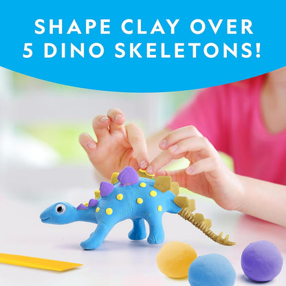 National Geographic Giant Dinosaur Egg Activity Kit – 15+ Dino Crafts, Painting Cars, Clay Models, Dig Brick, Stickers & Learning Guide, Dinosaur Science Toy for Boys & Girls