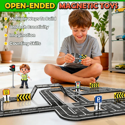 Magnetic Tiles Farm Animals Toddler Toys, STEM Magnet Building Blocks for Kids Ages 3-5 5-7 4-8, Preschool Montessori Sensory Toys Gifts for 3+ Year Old Boys & Girls