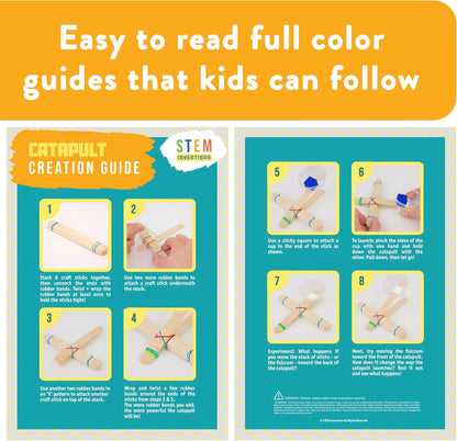 STEM Craft Kit – 25 Engineering Project Ideas, Complete STEM Project Kit with Over 400 Components for Classrooms and Groups, Ages 8+