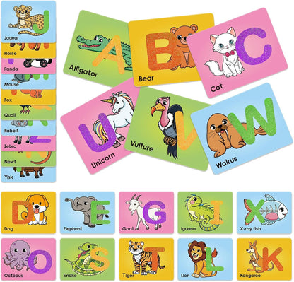 Broytain Sandpaper Letters Cards for Toddlers 3+,Word Games,Speech Therapy Toys for 3 4 5,Sensory Products, Educational Flash Cards,Learn Animals and Others