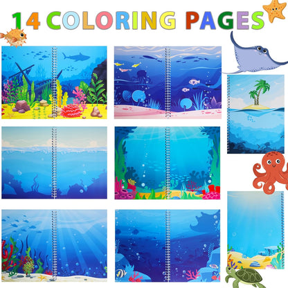 Jelly Sticker Books for Toddlers 2-4 Years, Reusable Sticker Book for Kids 1-3, Toddler Easter Basket Stuffers＆Travel Essentials Animals Stickers for Kids Toddler Plane Activities (Animals)