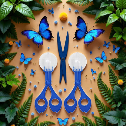 2-Pack Nature Exploration Tools - Ergonomic Scoopers and Clamps for Field Research and Outdoor Activities, Durable Plastic Design with Non-Slip Grip