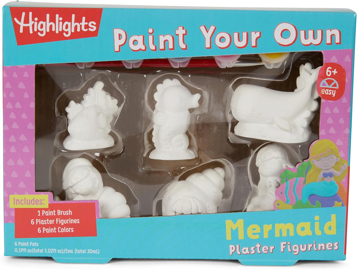 Highlights Paint Your Own Plaster Figurine & Activity Kits – DIY Art Sets with Figurines, Paints, Brush & Bonus Activities – Multiple Themes – Ages 6+