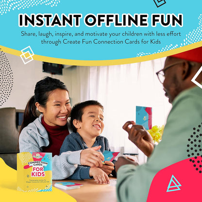 101 Conversation Cards for Kids - Family Question Games for Kids and Adults, Christmas Dinners, Game Nights, Holiday Gatherings & Gifts - Prompts for Confidence, Social Skills & Meaningful Connection