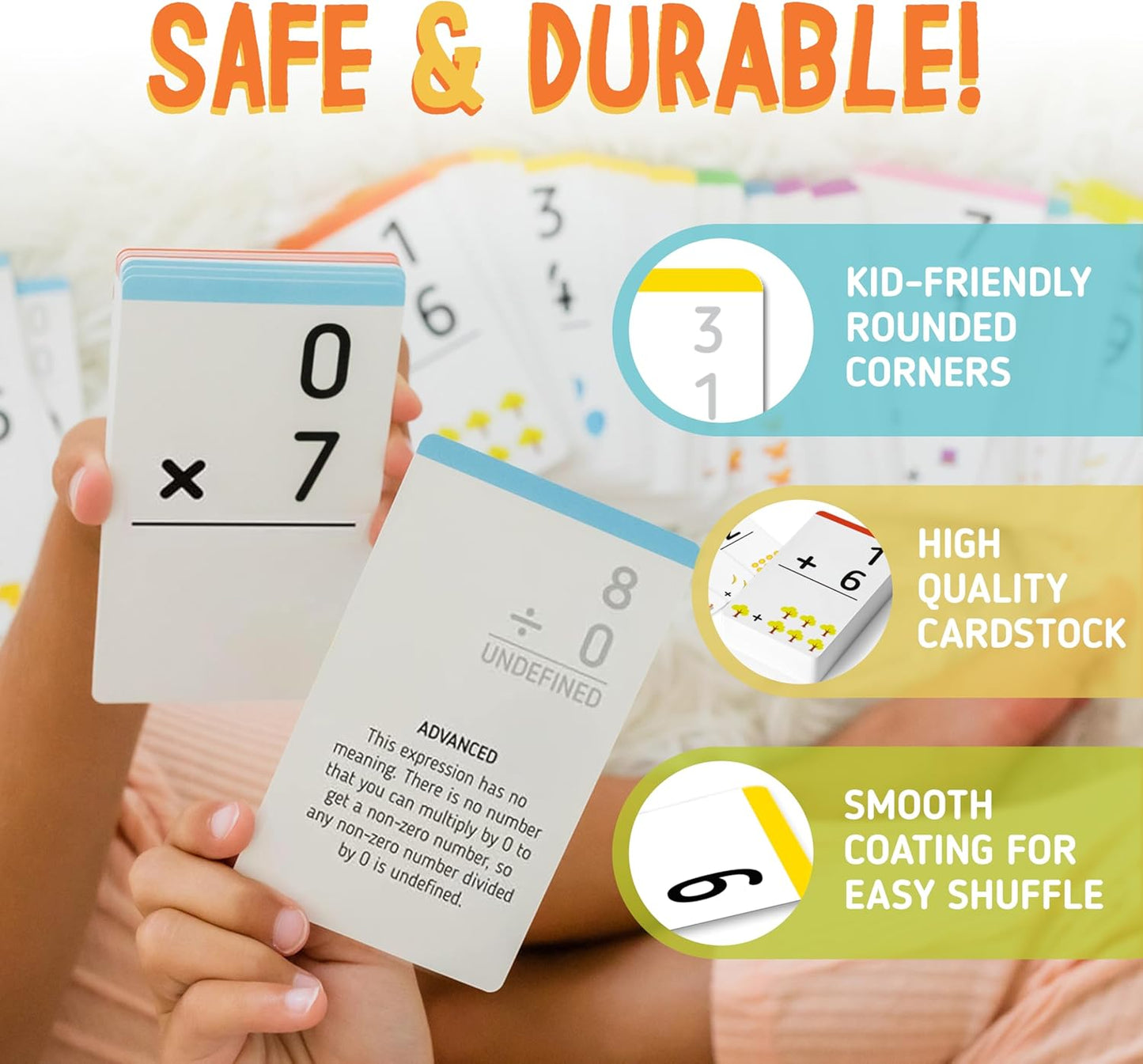 merka Math Flash Cards, 169 Flashcards in Total, Multiplication Learning Mathematics, Create Game for Kids, Classroom and Homeschool Toys, 1st to 4th Graders, Ages 4-14