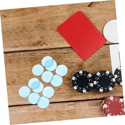 BESPORTBLE Transparent Bingo Chips Math Counting Discs for Game Night Educational Activities and Sorting for