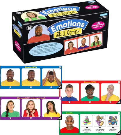 Super Duper Publications | Emotions Skill Strips® Photo Flash Cards | Educational Learning Resource for Children