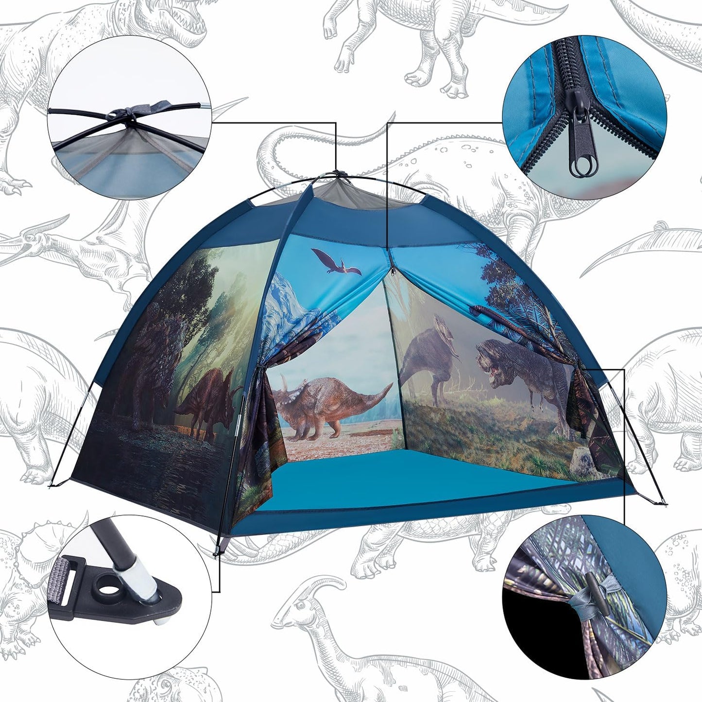 Mnagant James Webb Space Telescope Kids Play Tent Indoor & Outdoor for Boys and Girls(61" x 61" x 45")